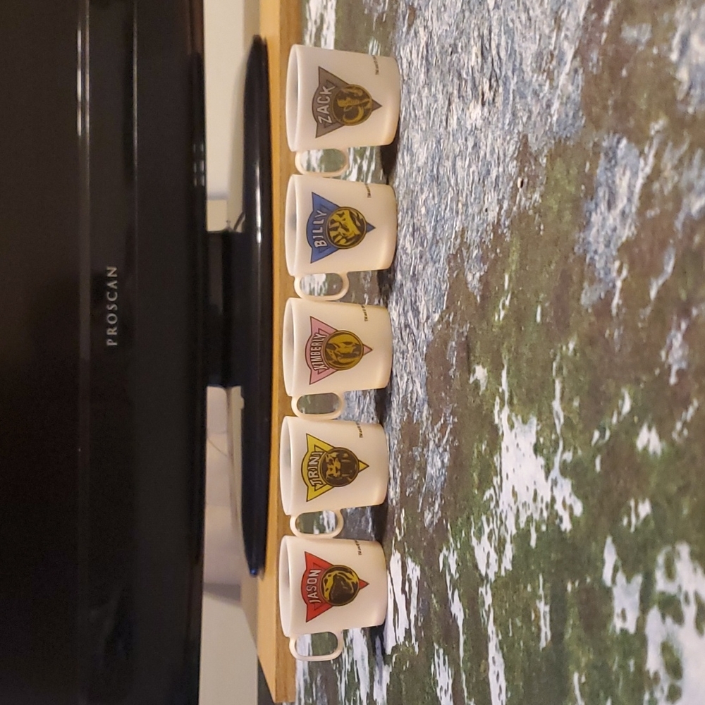 Power ranger mini cups vintage
